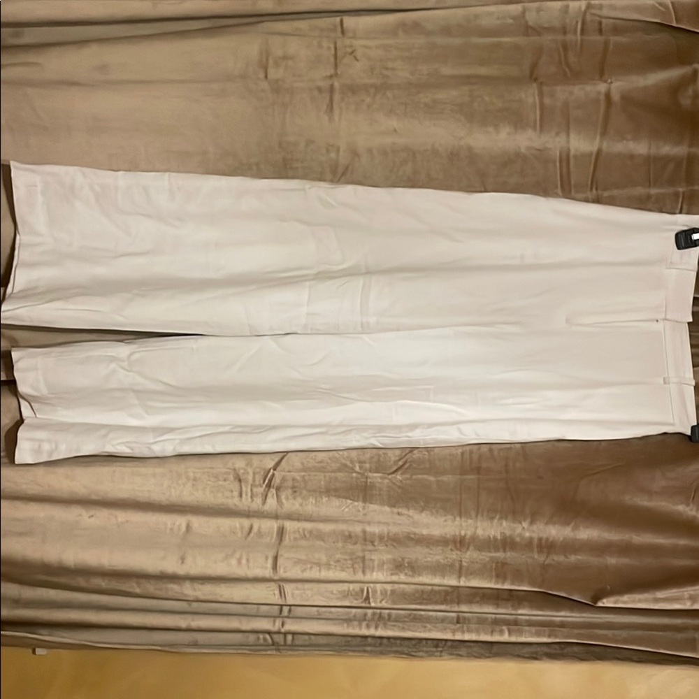 Wayf White Wide-Leg Pants